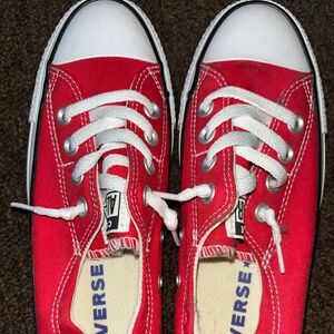 Red Converse Low Top